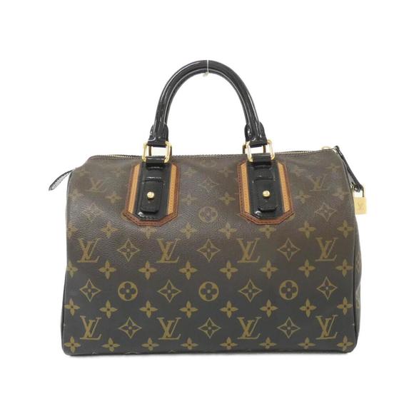 LOUIS VUITTON Black Monogram Speedy 30 Boston Bag - Picture 1 of 10